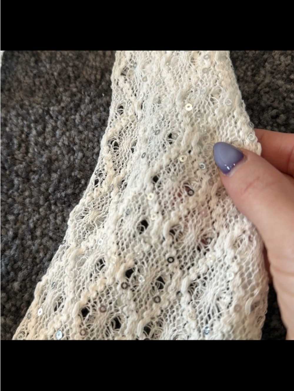 Fashion Nova White Crochet Tie-Front Bolero - Picture 2 of 2